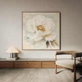 Floral 1381 Canvas Art 16" x 16" / 40 x 40 cm / Black