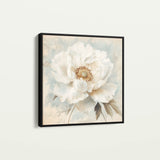 Floral 1381 Canvas Art 16" x 16" / 40 x 40 cm / Black