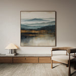 Abstract 1382 Canvas Art 16" x 16" / 40 x 40 cm / Black