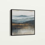 Abstract 1382 Canvas Art 16" x 16" / 40 x 40 cm / Black