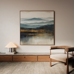 Abstract 1382 Canvas Art 60 x 60 cm / Black