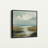Abstract 1384 Canvas Art 16" x 16" / 40 x 40 cm / Black