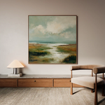 Abstract 1384 Canvas Art 60 x 60 cm / Black