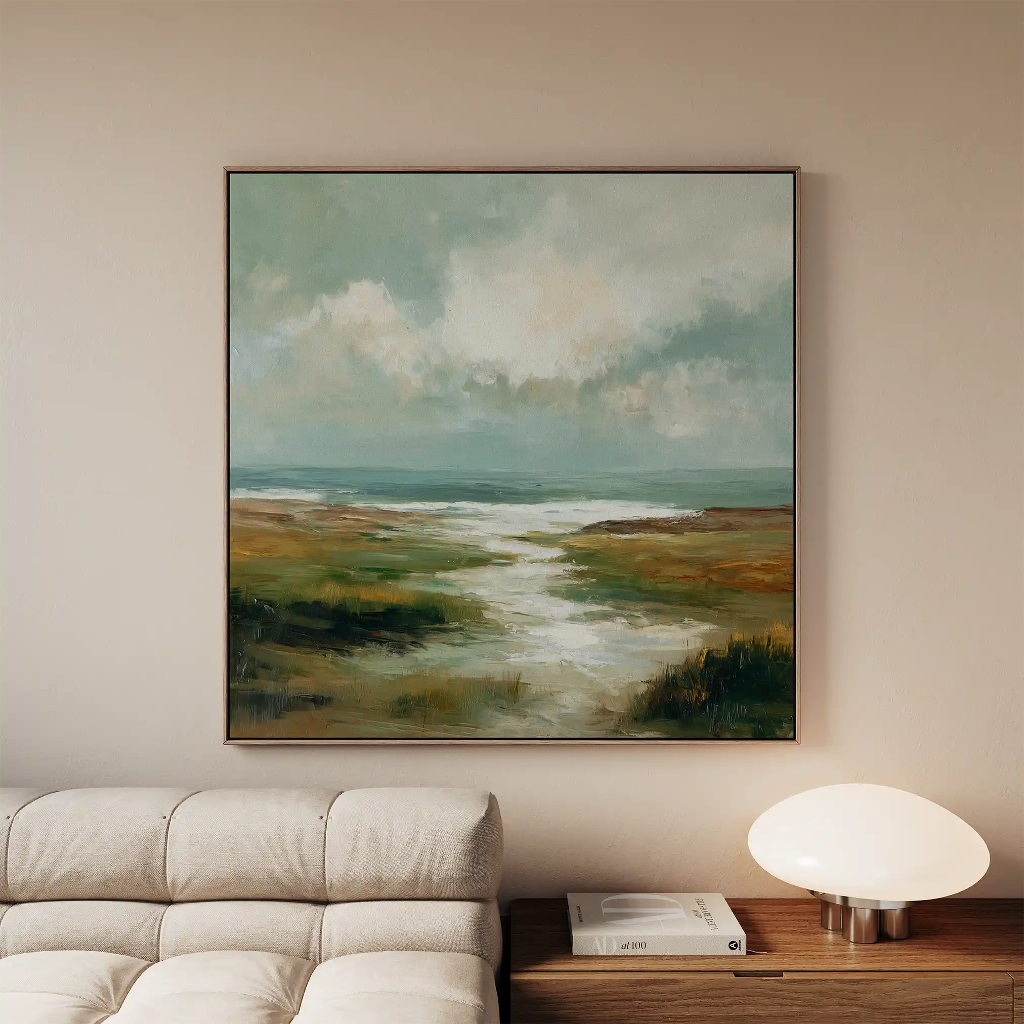 Abstract 1384 Canvas Art 60 x 60 cm / Black