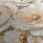 Floral 1384 Canvas Art 16" x 16" / 40 x 40 cm / Black
