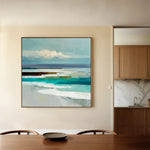 Abstract 1385 Canvas Art 16" x 16" / 40 x 40 cm / Black