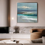 Abstract 1385 Canvas Art 60 x 60 cm / Black