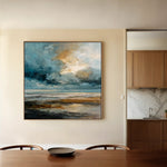 Abstract 1386 Canvas Art 60 x 60 cm / Black