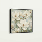 Floral 1387 Canvas Art 60 x 60 cm / Black