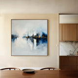 Abstract 1388 Canvas Art 16" x 16" / 40 x 40 cm / Black