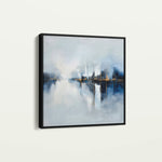 Abstract 1388 Canvas Art 16" x 16" / 40 x 40 cm / Black