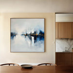 Abstract 1388 Canvas Art 60 x 60 cm / Black