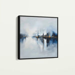 Abstract 1388 Canvas Art 60 x 60 cm / Black
