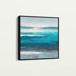 Abstract 1389 Canvas Art 16" x 16" / 40 x 40 cm / Black