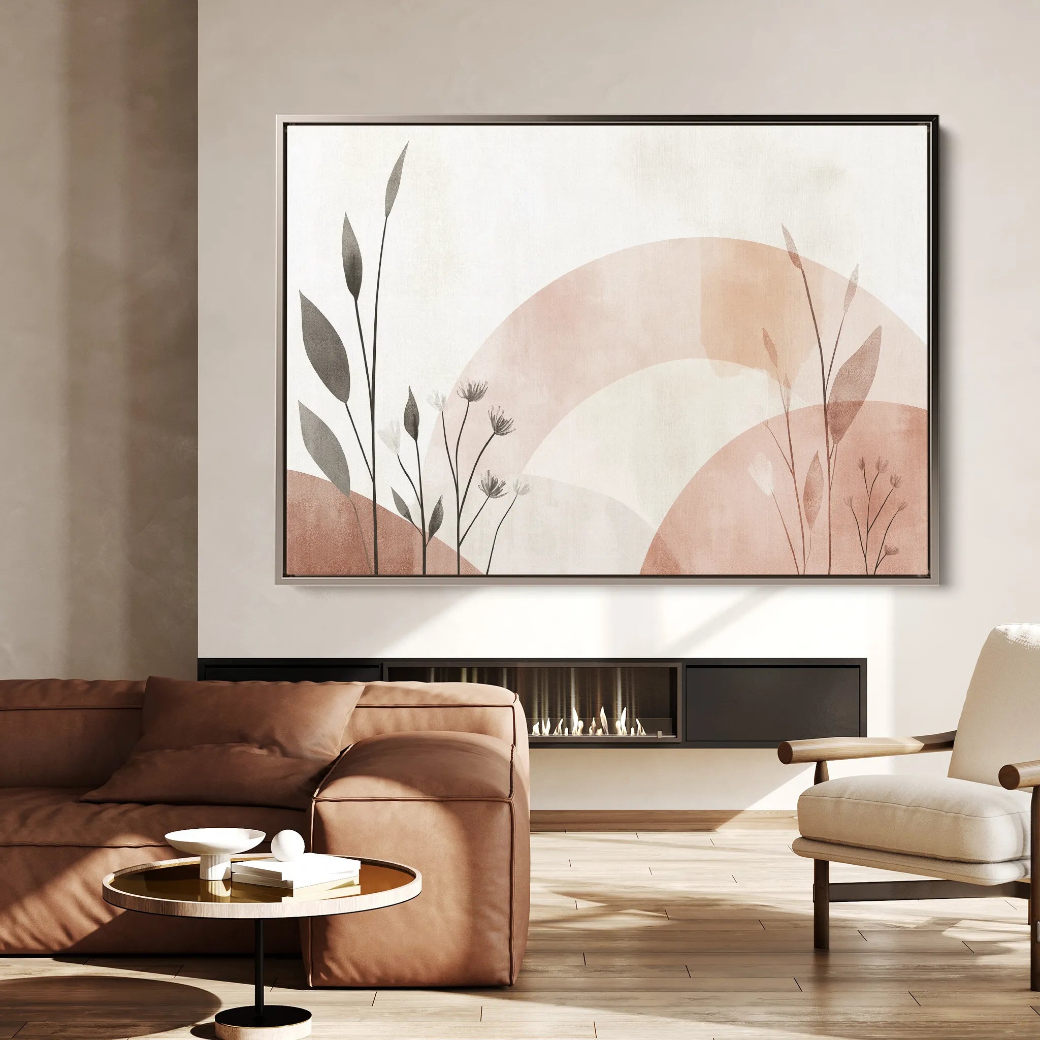Boho 139 Canvas Art 18" x 24" / 45 x 60 cm / Black