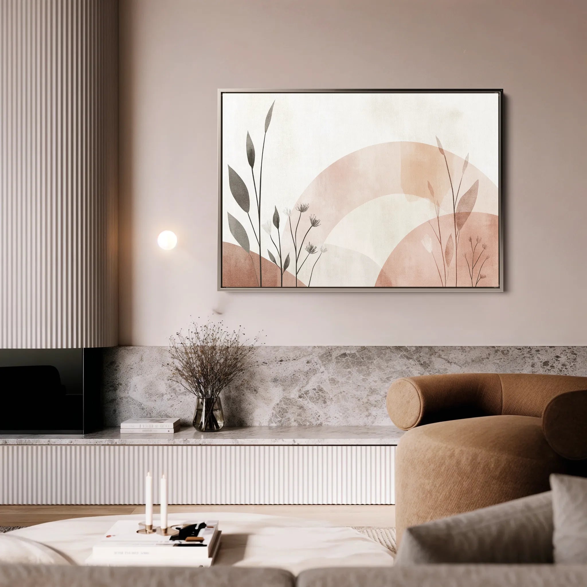 Boho 139 Canvas Art 18" x 24" / 45 x 60 cm / Black