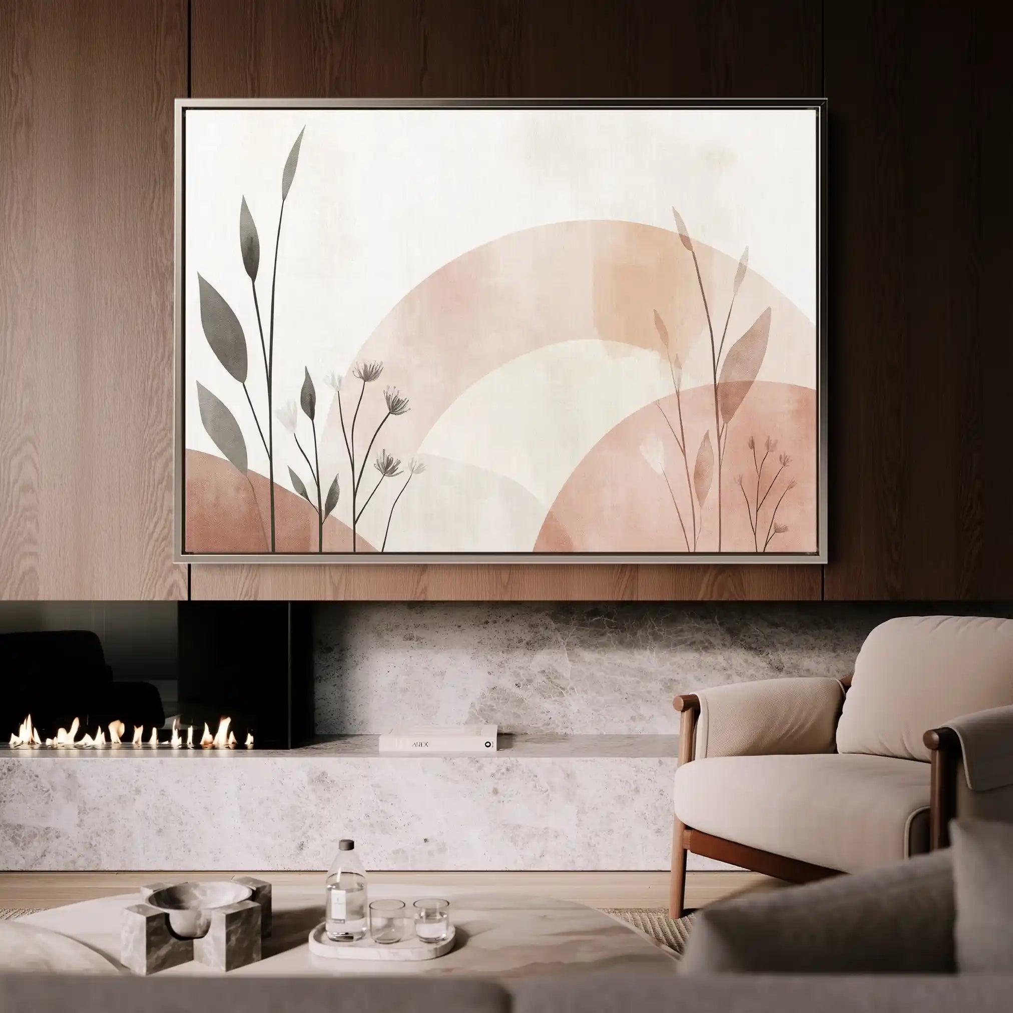 Boho 139 Canvas Art 60 x 40 cm / Black
