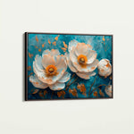 Floral 139 Canvas Art 60 x 40 cm / Black