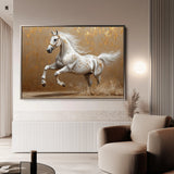 Horses 139 Canvas Art 18" x 24" / 45 x 60 cm / Black