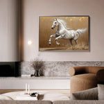 Horses 139 Canvas Art 18" x 24" / 45 x 60 cm / Black
