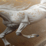 Horses 139 Canvas Art 18" x 24" / 45 x 60 cm / Black