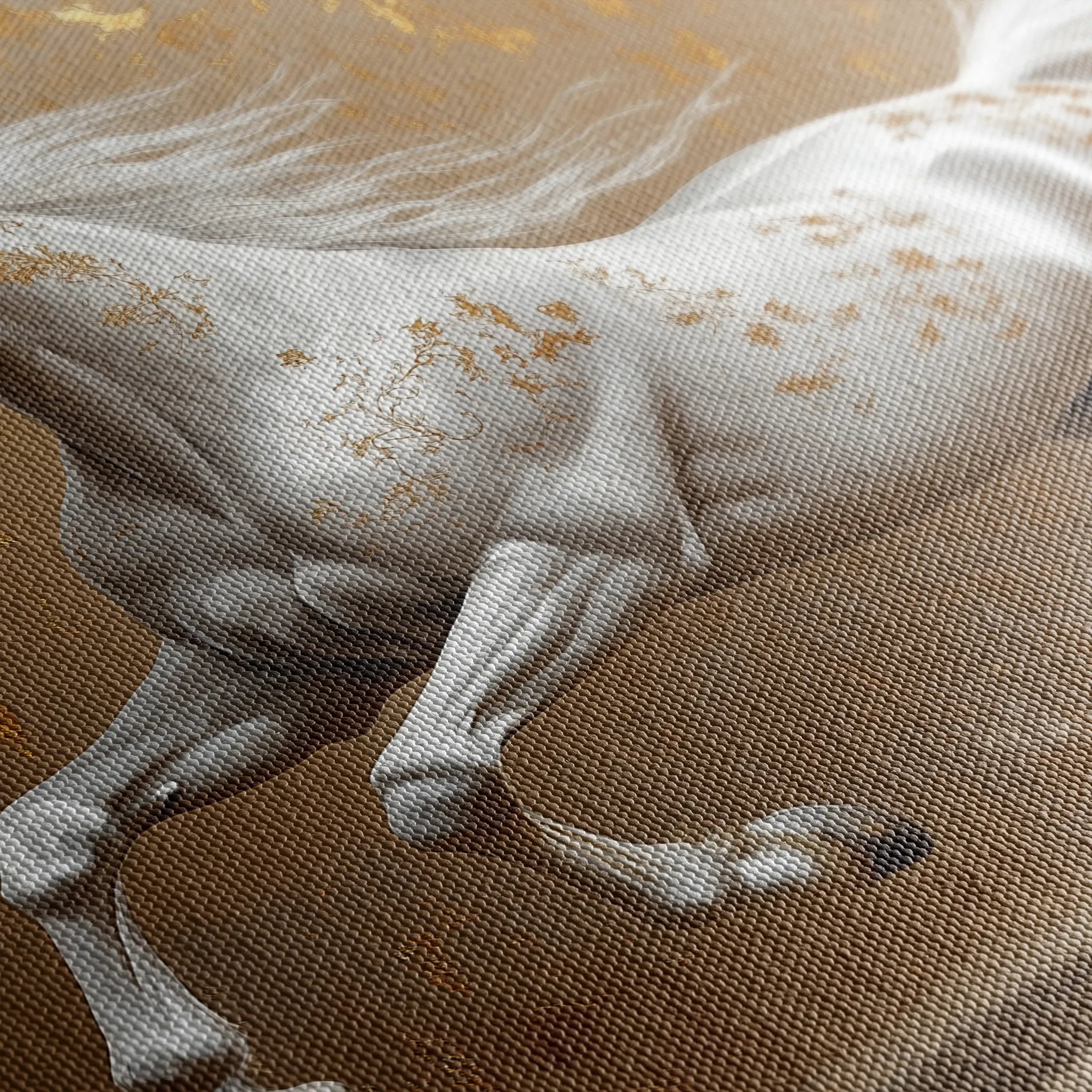 Horses 139 Canvas Art 18" x 24" / 45 x 60 cm / Black