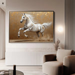 Horses 139 Canvas Art 60 x 40 cm / Black