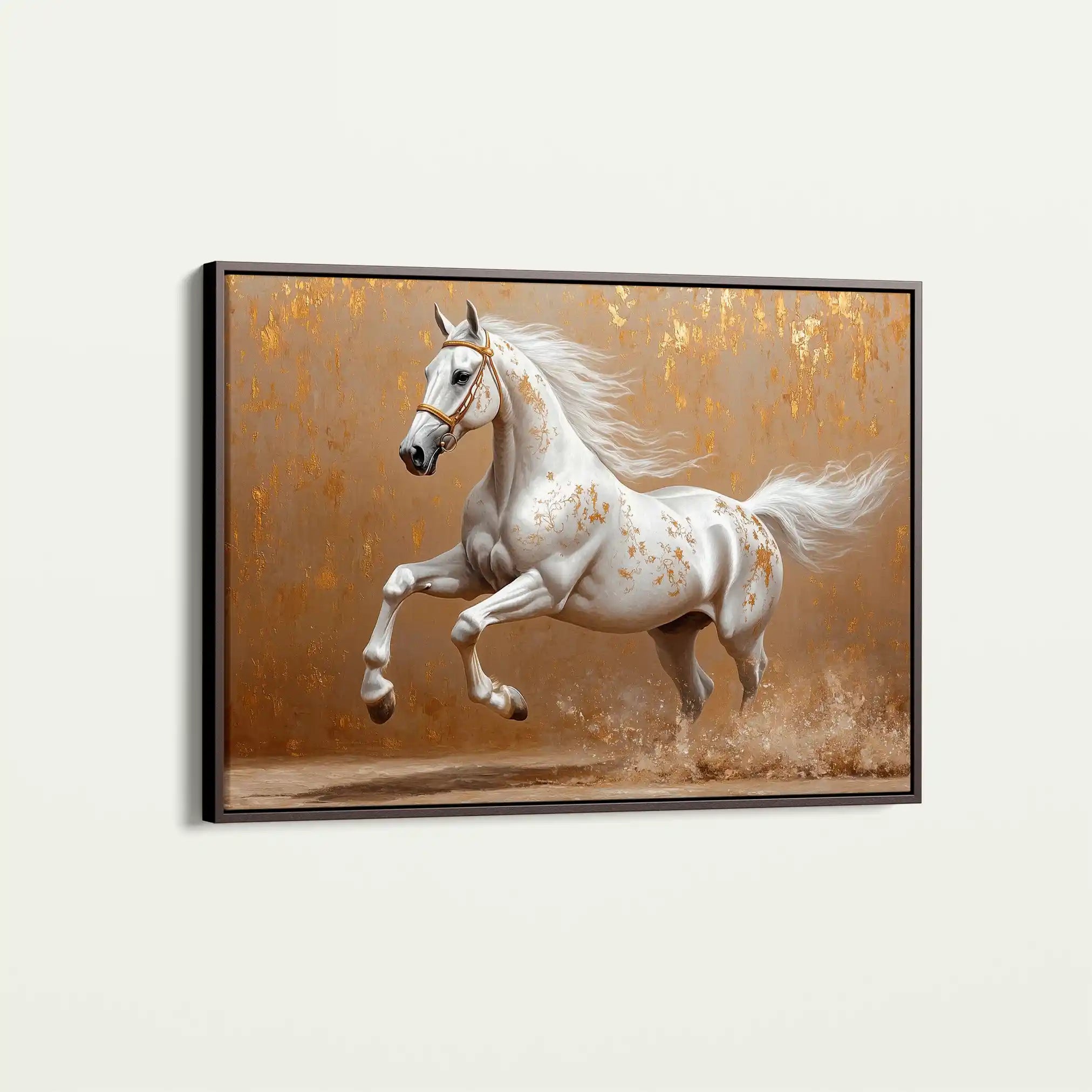 Horses 139 Canvas Art 60 x 40 cm / Black