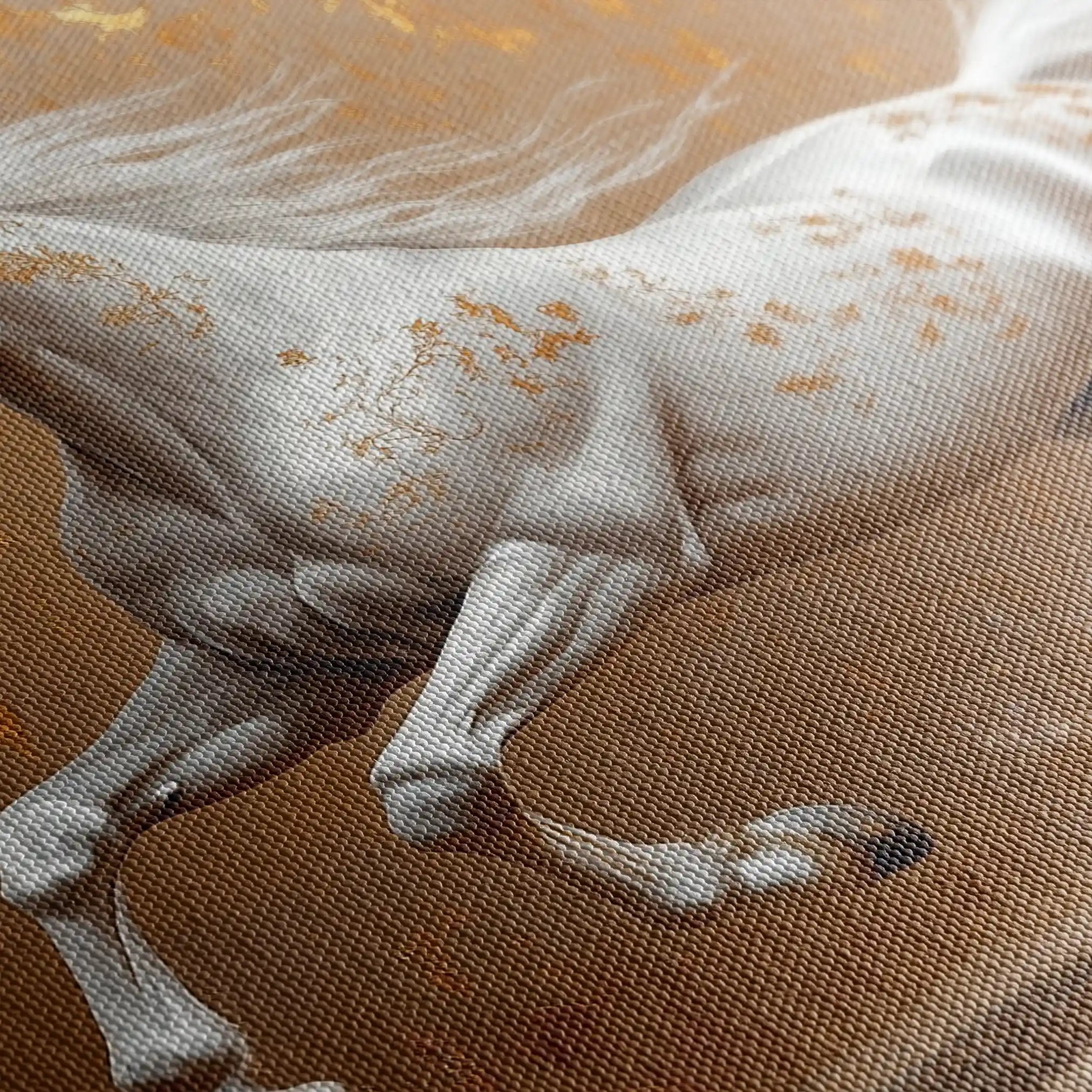 Horses 139 Canvas Art 60 x 40 cm / Black