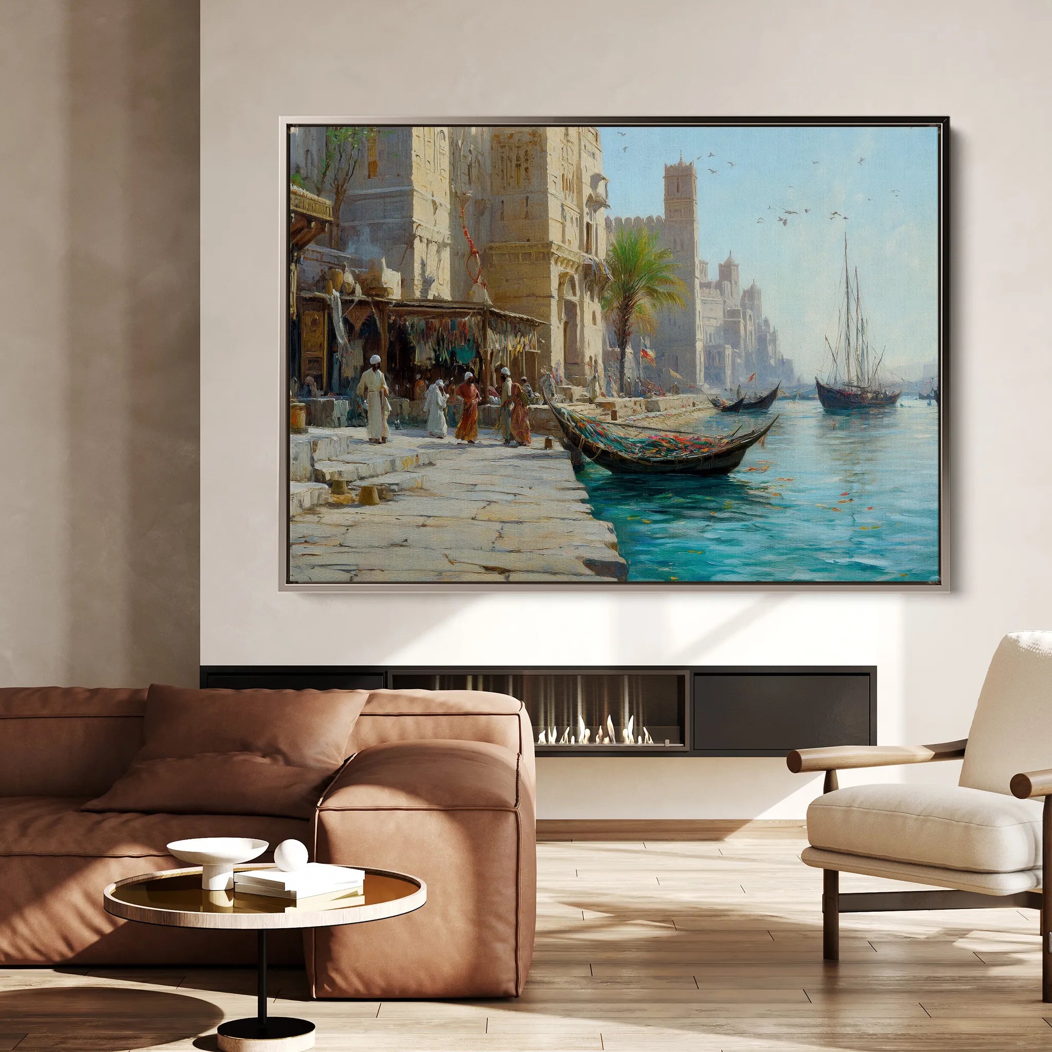 Orientalist 139 Canvas Art 18" x 24" / 45 x 60 cm / Black
