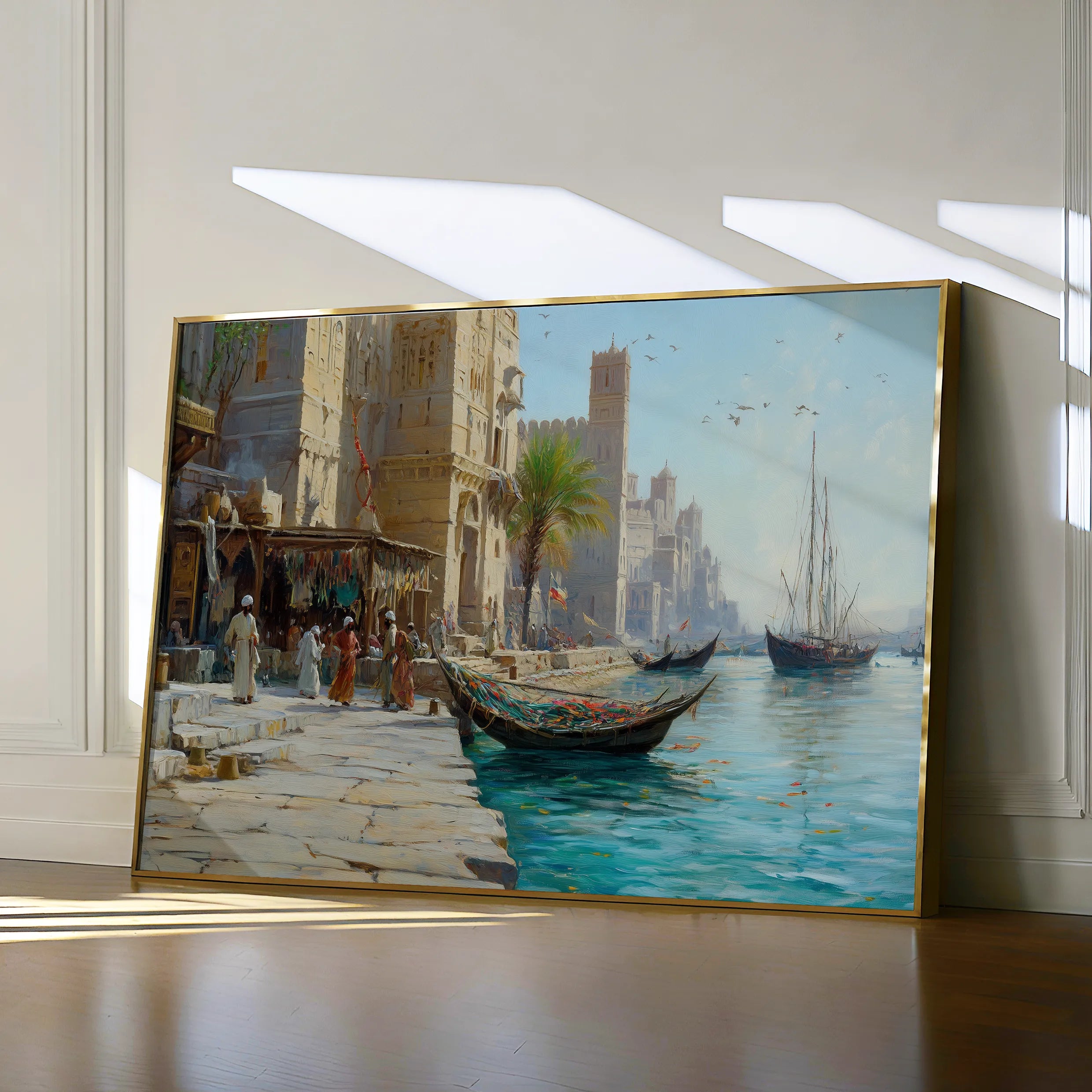 Orientalist 139 Canvas Art 18" x 24" / 45 x 60 cm / Black