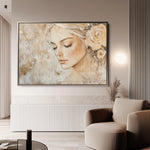 Portrait 139 Canvas Art 18" x 24" / 45 x 60 cm / Black