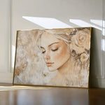 Portrait 139 Canvas Art 18" x 24" / 45 x 60 cm / Black