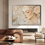 Portrait 139 Canvas Art 18" x 24" / 45 x 60 cm / Black
