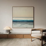 Abstract 1390 Canvas Art 16" x 16" / 40 x 40 cm / Black