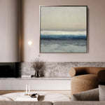 Abstract 1390 Canvas Art 16" x 16" / 40 x 40 cm / Black