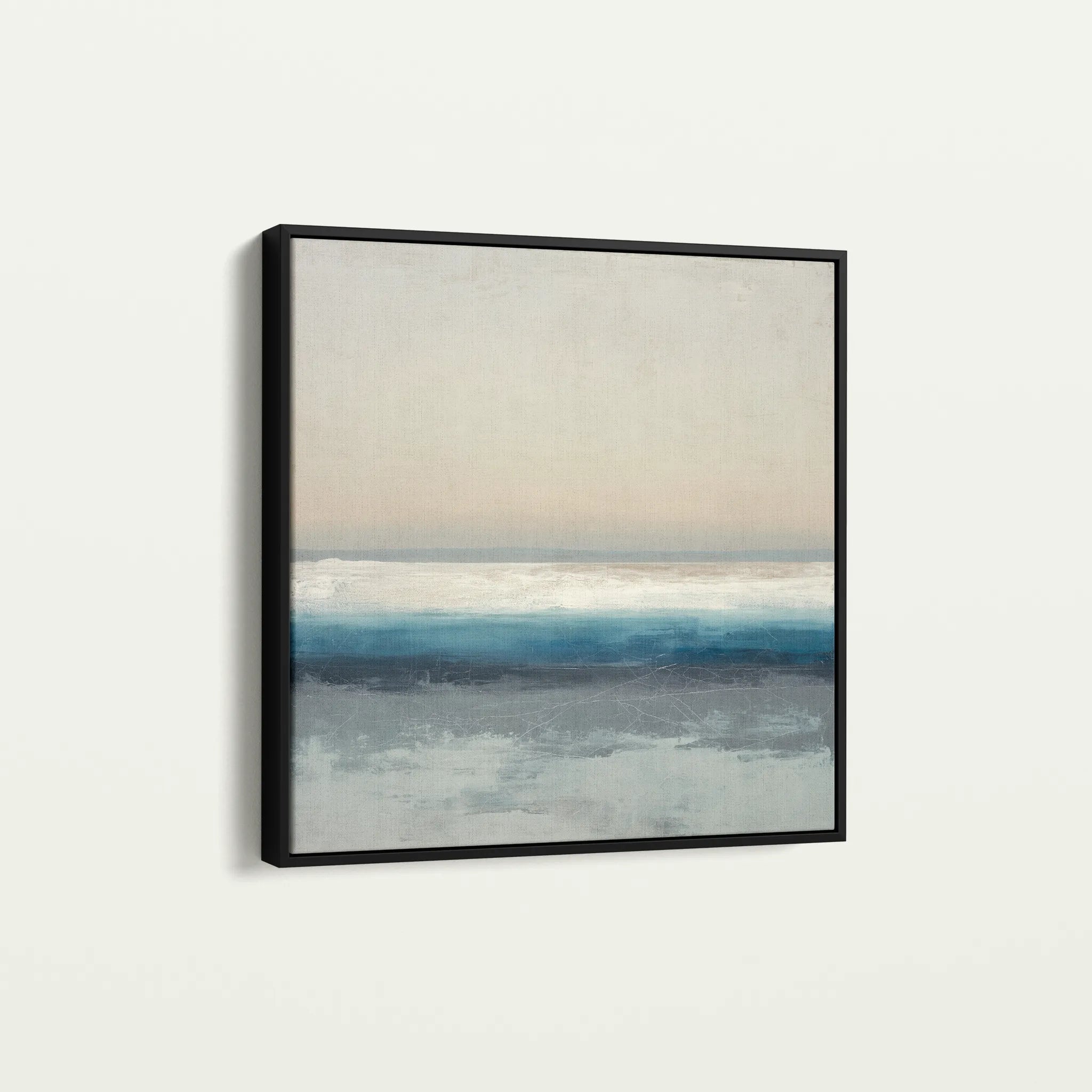 Abstract 1390 Canvas Art 16" x 16" / 40 x 40 cm / Black
