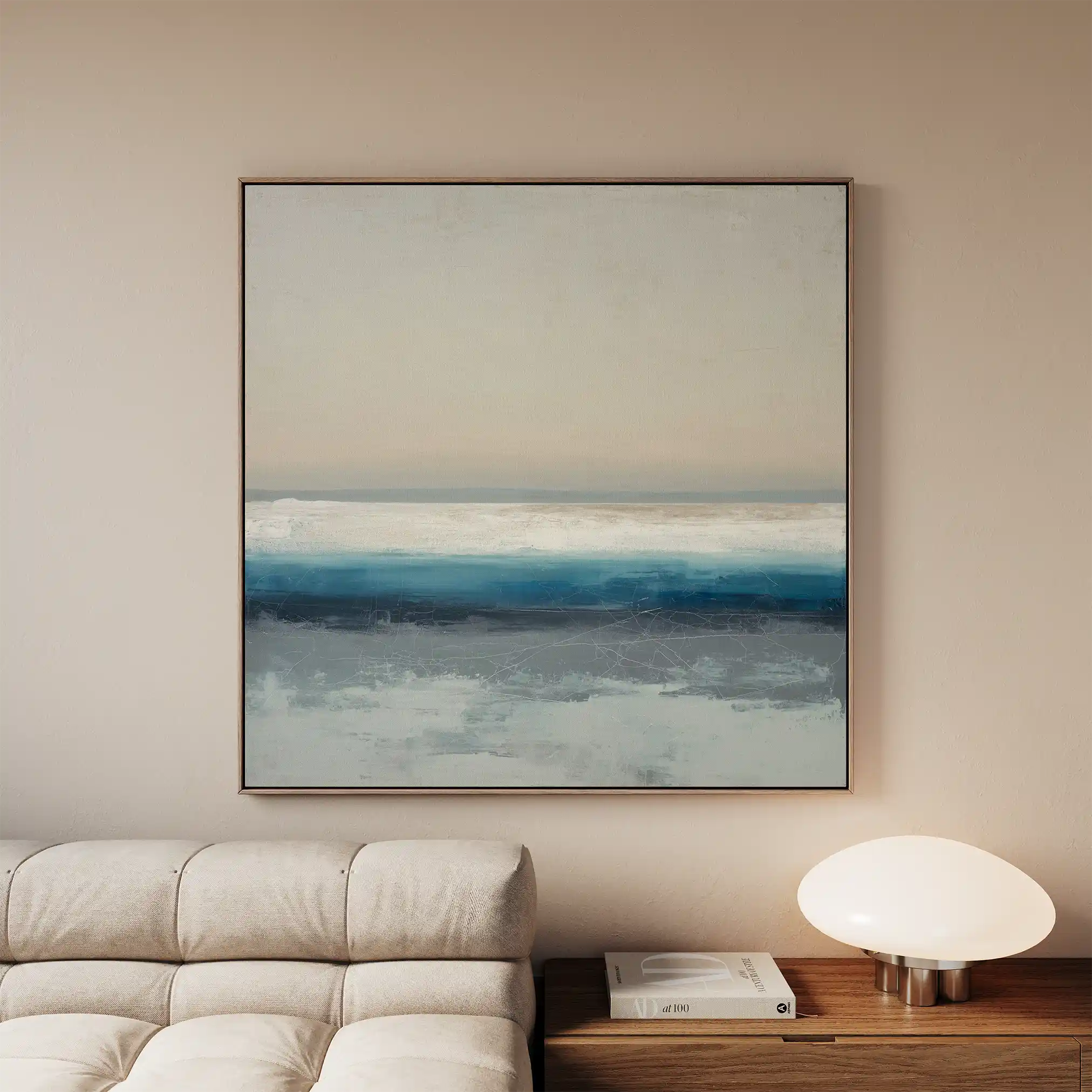 Abstract 1390 Canvas Art 60 x 60 cm / Black
