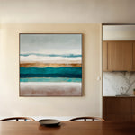 Abstract 1391 Canvas Art 16" x 16" / 40 x 40 cm / Black