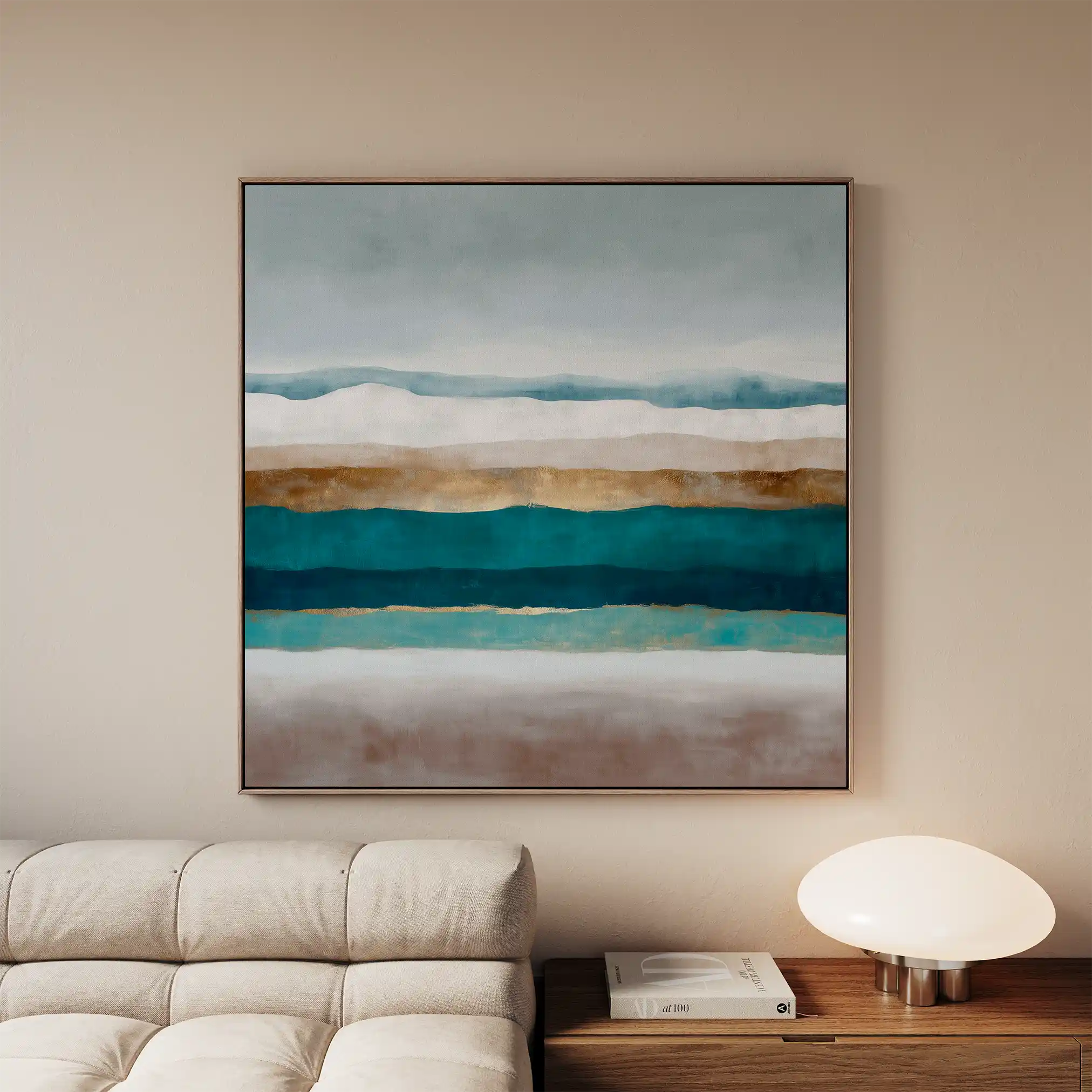 Abstract 1391 Canvas Art 60 x 60 cm / Black