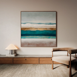 Abstract 1391 Canvas Art 60 x 60 cm / Black