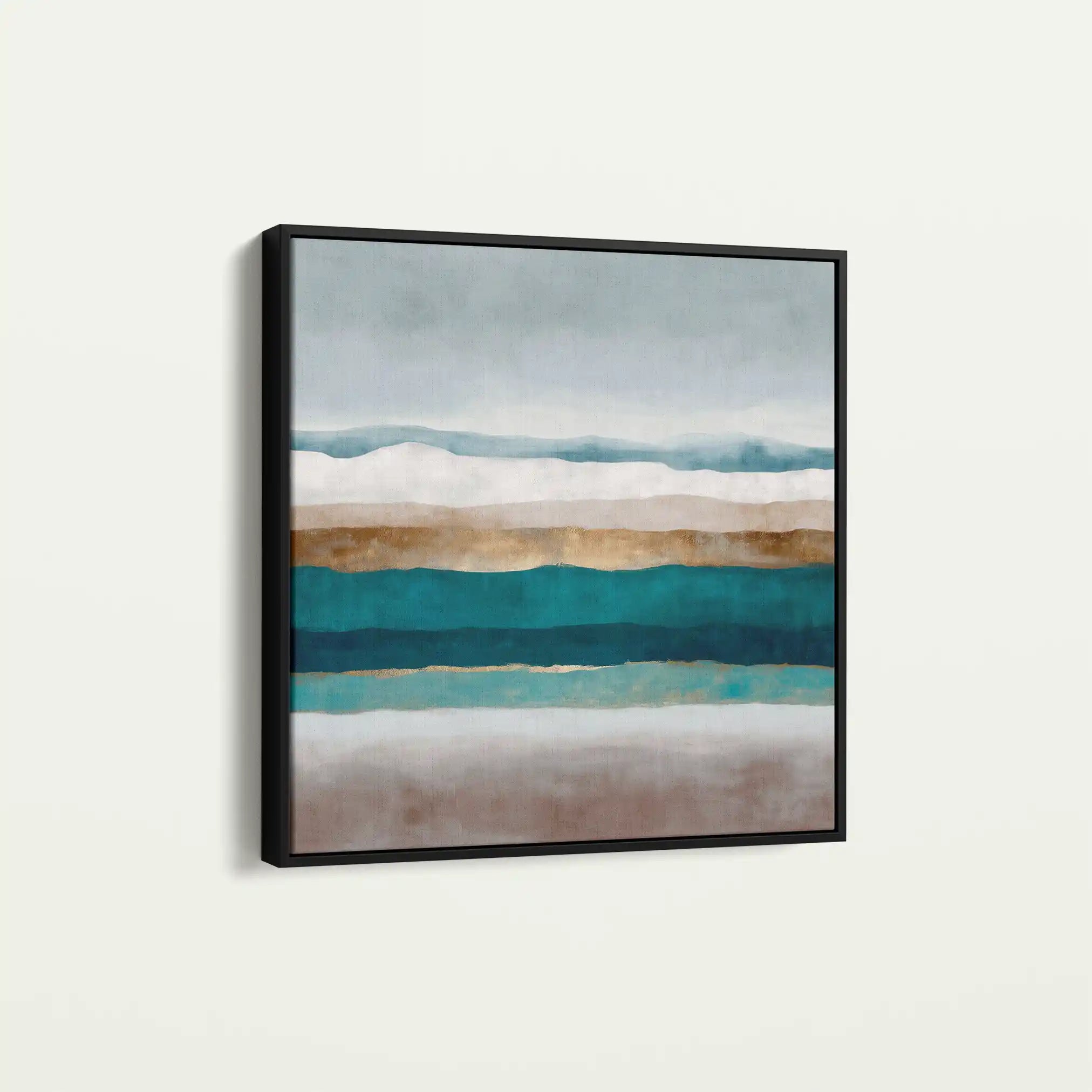 Abstract 1391 Canvas Art 60 x 60 cm / Black