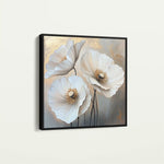 Floral 1391 Canvas Art 60 x 60 cm / Black