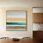 Abstract 1392 Canvas Art 16" x 16" / 40 x 40 cm / Black