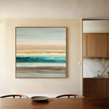 Abstract 1392 Canvas Art 16" x 16" / 40 x 40 cm / Black