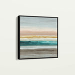 Abstract 1392 Canvas Art 16" x 16" / 40 x 40 cm / Black