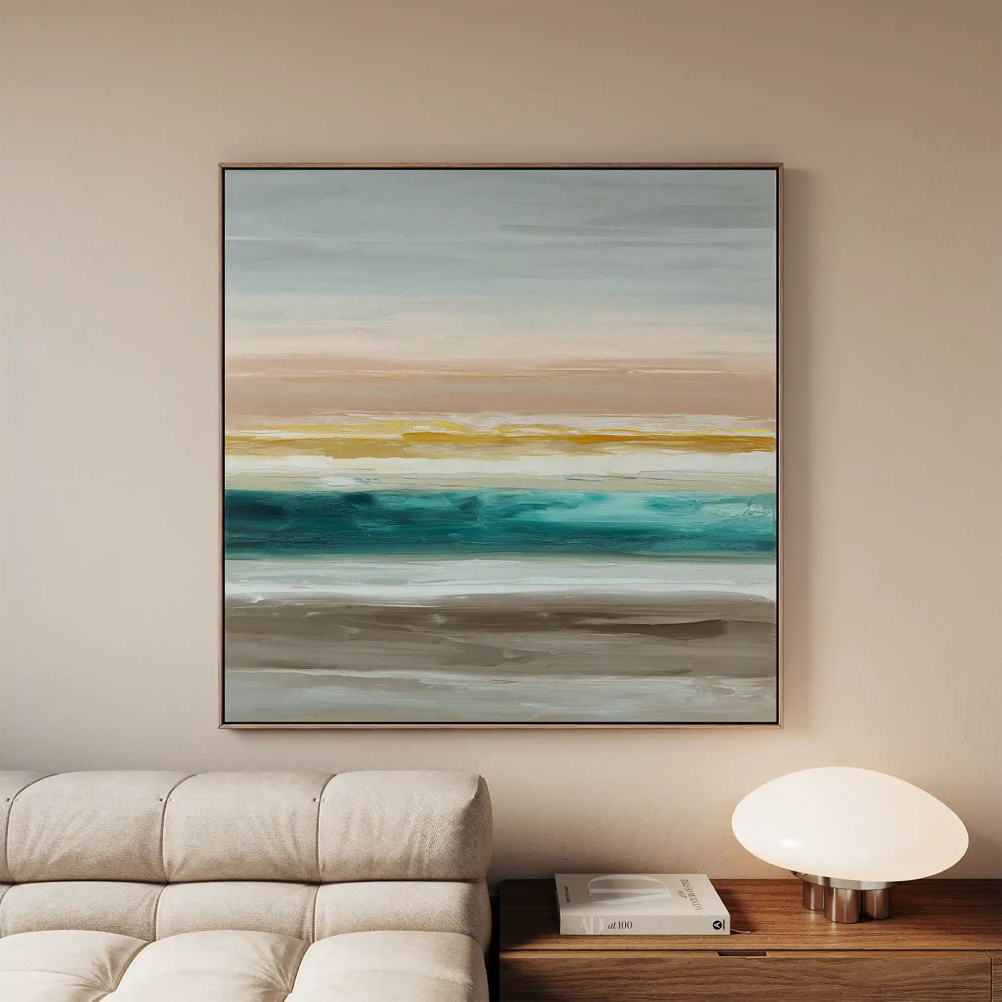 Abstract 1392 Canvas Art 60 x 60 cm / Black