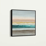 Abstract 1392 Canvas Art 60 x 60 cm / Black