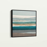 Abstract 1393 Canvas Art 16" x 16" / 40 x 40 cm / Black