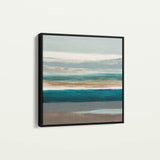 Abstract 1393 Canvas Art 16" x 16" / 40 x 40 cm / Black
